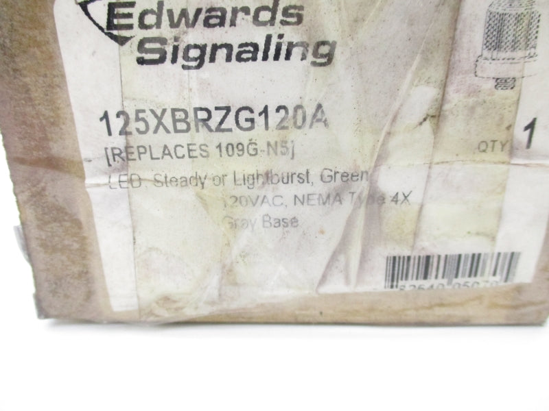 EDWARDS SIGNALING 125XBRZG120A 120VAC 0.108A NSMP