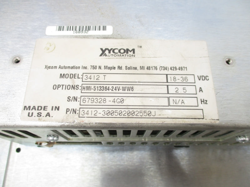 XYCOM AUTOMATION 3412-300502002550J 3412T 18-36VDC 2.5A UNMP