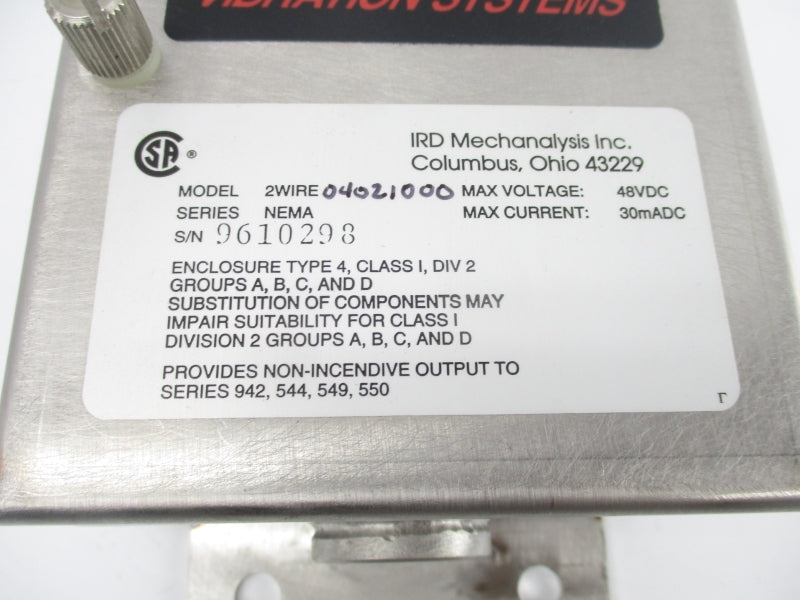 IRD 2WIRE04-02-10-00 48VDC NSNP