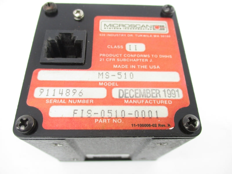 MICROSCAN FIS-0510-0001 MS-510 NSNP