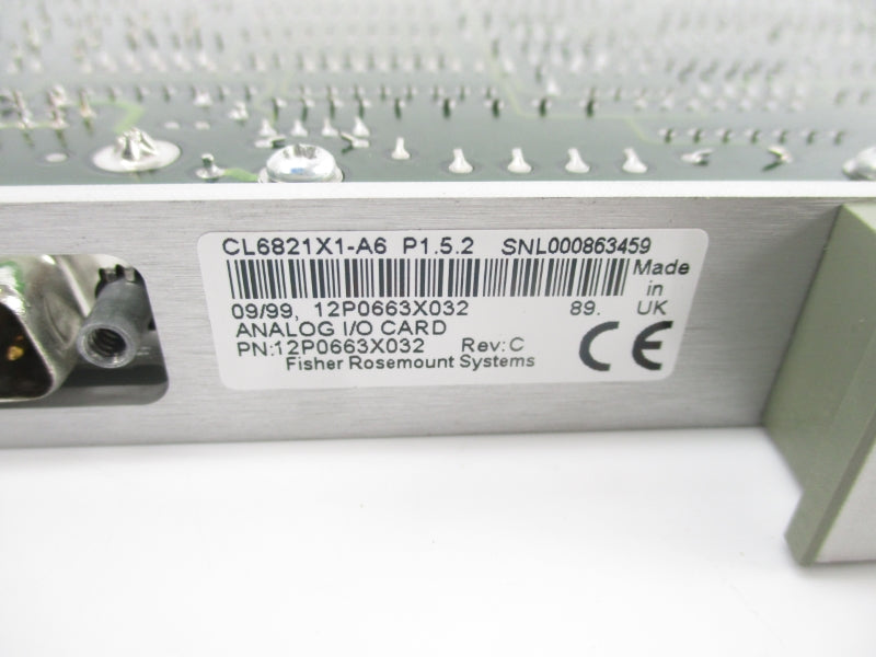 FISHER ROSEMOUNT CL6821X1-A6 12P0663X032 REV. C UNMP