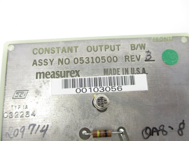 MEASUREX 05310500 REV. B UNMP