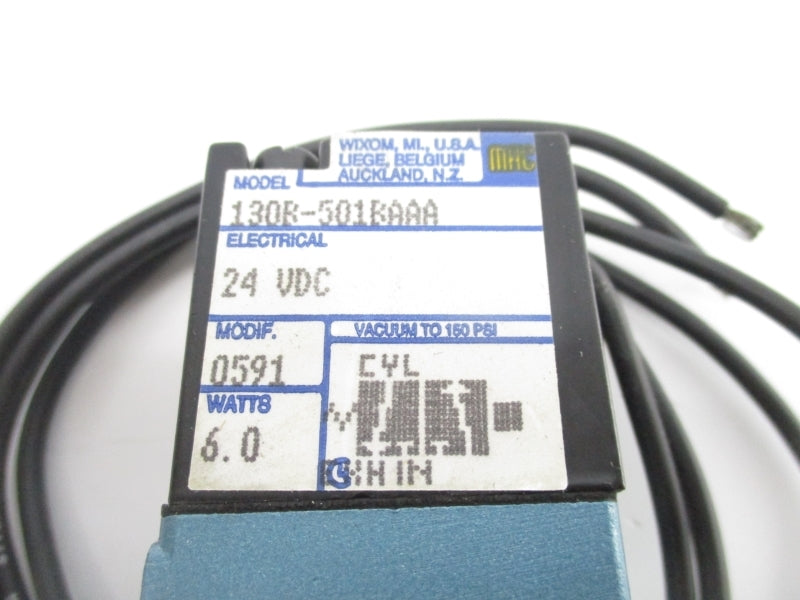 MAC 130B-501BAAA 24VDC 150PSI UNMP