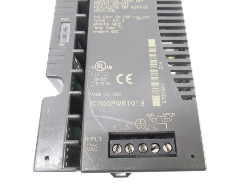 FANUC IC200PWR101B 120/240VAC UNMP