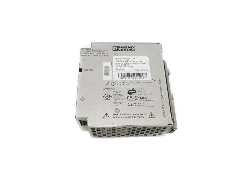 PHOENIX CONTACT QUINT-PS-100-240AC/24DC/5 2938581 100-240VAC 5A UNMP