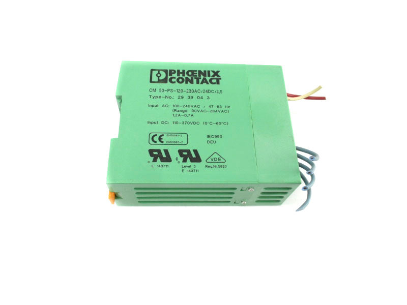 PHOENIX CONTACT CM50-PS-120-230AC/24DC/2,5 2939043 100-240VAC 1.2-0.7A UNMP