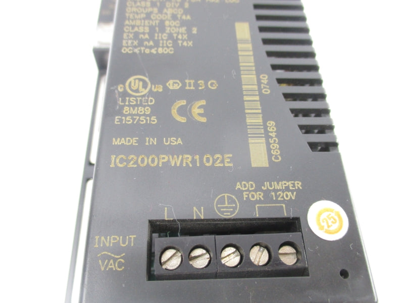 FANUC IC200PWR102E 120/240VAC (AS PICTURED) UNMP