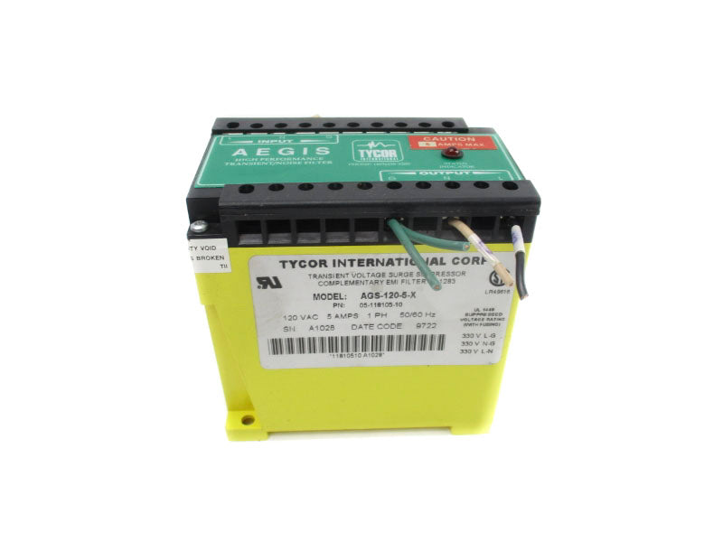 TYCOR AGS-120-5-X 05-118105-10 120VAC 5A UNMP