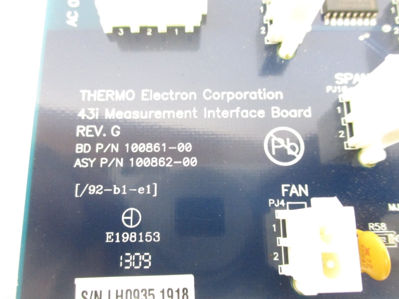 THERMO ELECTRON CORPORATION 100862-00 REV. G NSNP