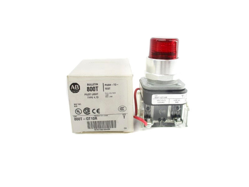 ALLEN BRADLEY 800T-QT10R SER. T 120VAC (WH) NSMP