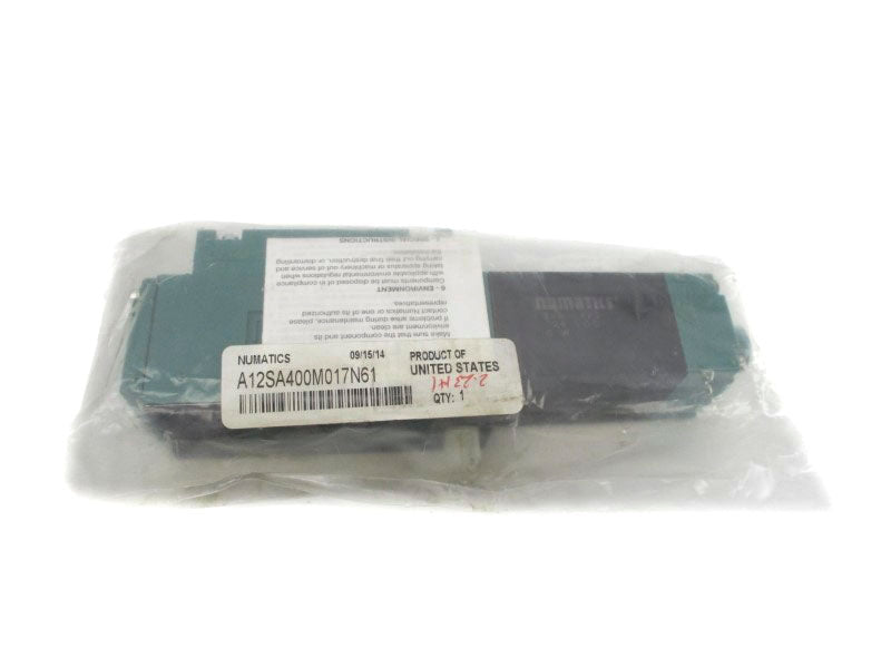 NUMATICS A12SA400M017N61 24VDC .25A 150PSI NSMP