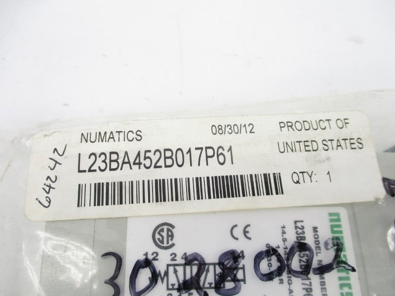 NUMATICS L23BA452B017P61 24VDC 0.15A NSMP