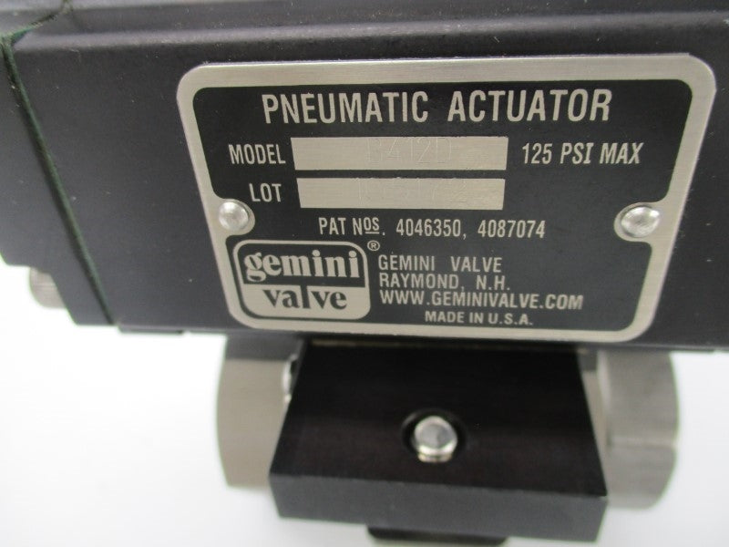GEMINI VALVE B412D 125PSI NSNP