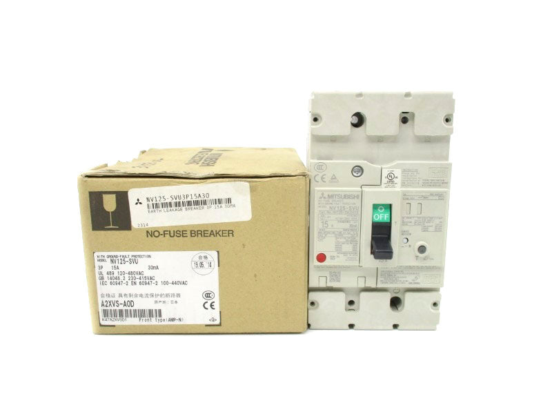 MITSUBISHI NV125-SVU3P15A30 120-480VAC 15A NSMP