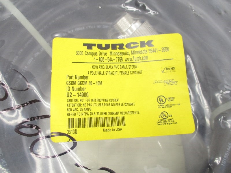 TURCK GSDMGKDM40-10M 600VAC 25A NSMP