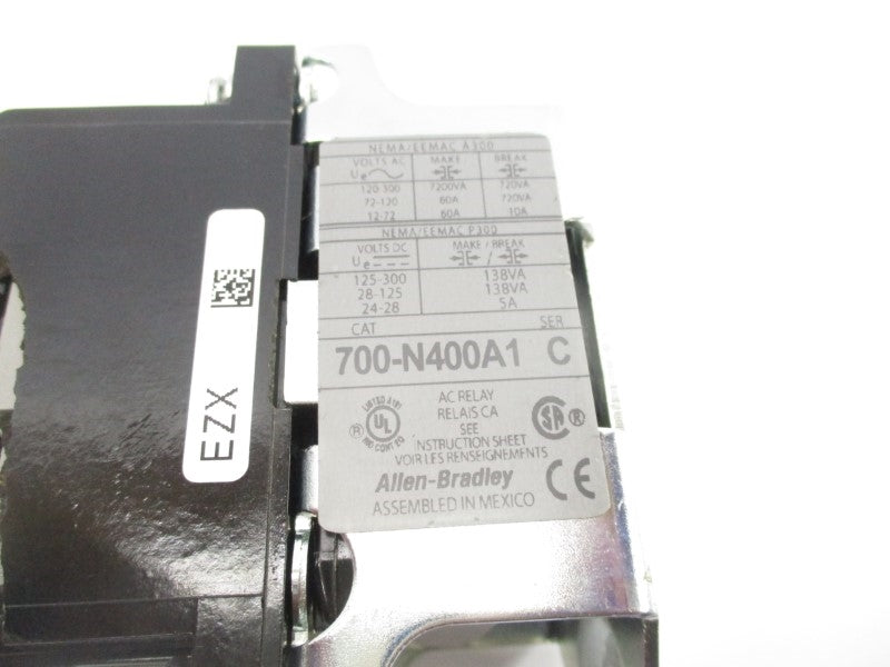 ALLEN BRADLEY 700-N400A1 SER. C 110/120V 60A (AS PICTURED) NSNP