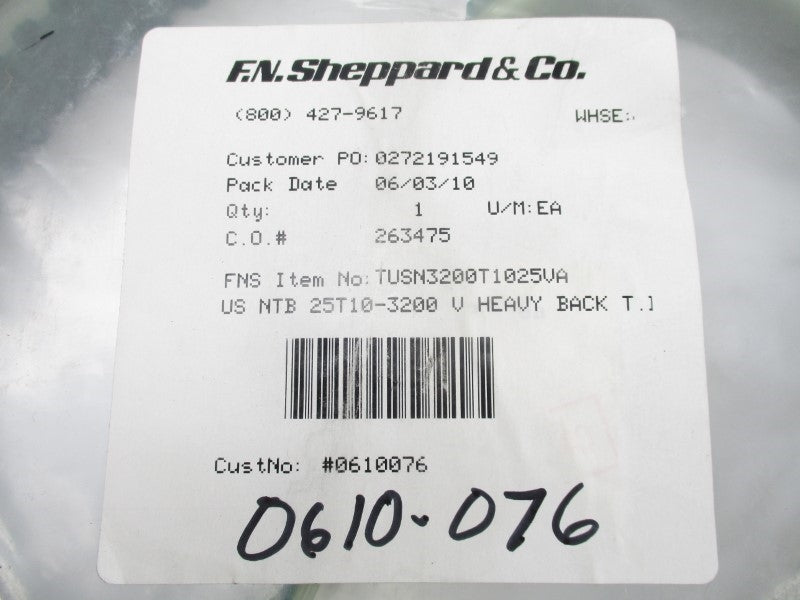 F.N.SHEPPARD TUSN3200T1025VA NSMP