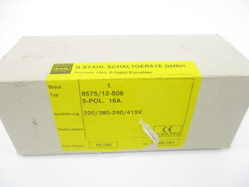 STAHL 8575/12-506 220/380-240/415V 16A NSMP