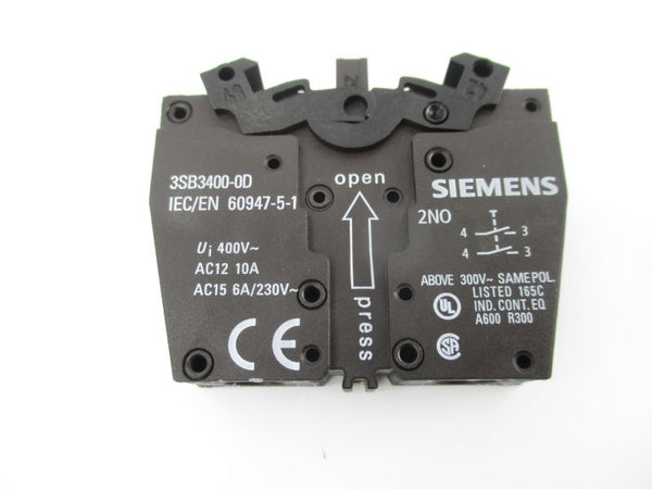 SIEMENS 3SB3400-0D 400V 10A NSNP