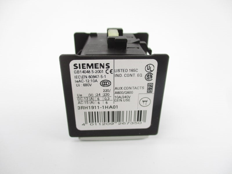 SIEMENS 3RH1911-1HA01 690V 10A NSMP