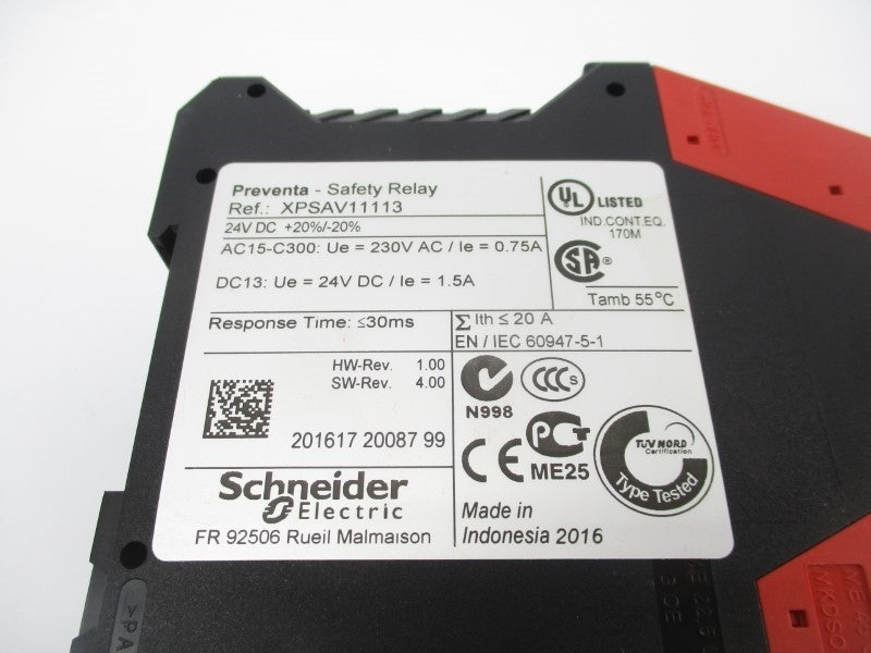 SCHNEIDER ELECTRIC XPSAV11113 XPS-AV 230VAC 20A NSNP