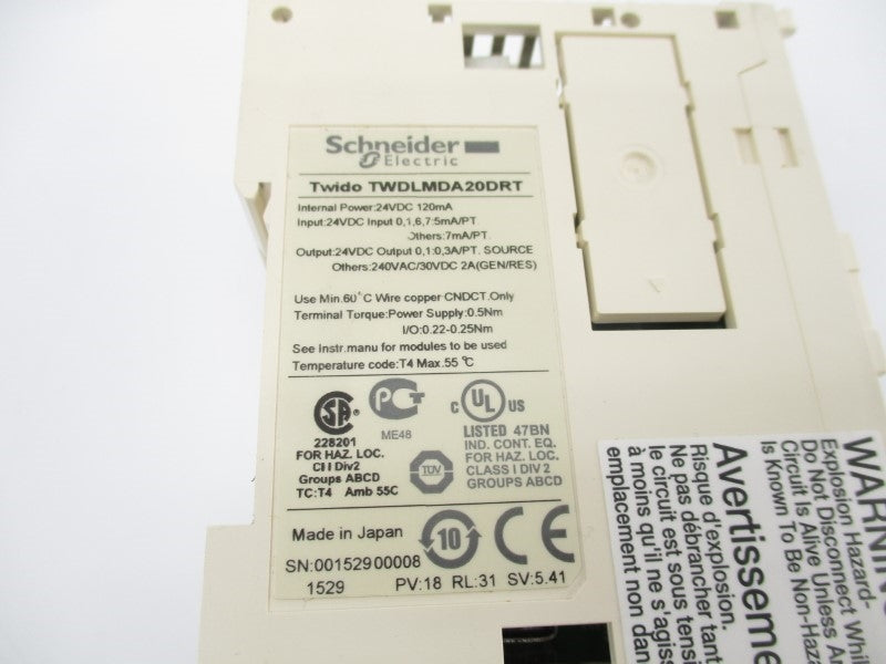SCHNEIDER ELECTRIC TWDLMDA20DRT 24VDC UNMP