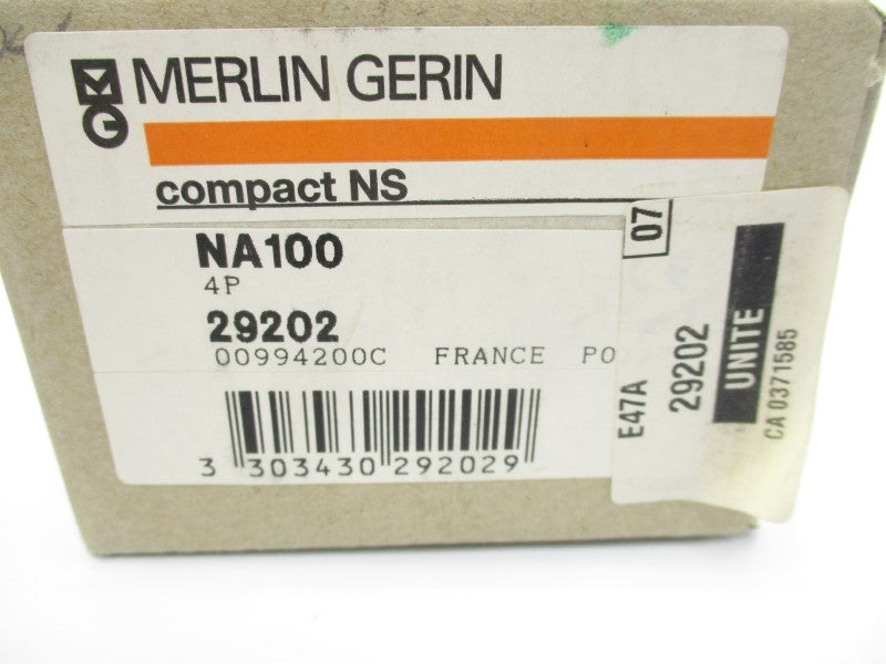 MERLIN GERIN NA100 29202 575VAC 100A (AS PICTURED) NSMP