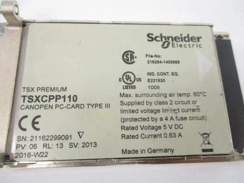 SCHNEIDER ELECTRIC TSXCPP110 5VDC 0.63A UNMP