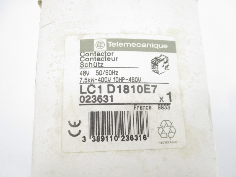 TELEMECANIQUE LC1D1810E7 48V 32A NSMP