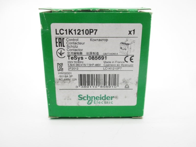 SCHNEIDER ELECTRIC LC1K1210P7 230V 20A NSMP