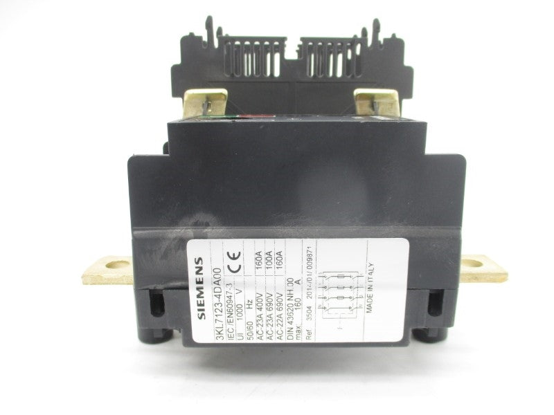 SIEMENS 3KL7123-4DA00 690V 160A NSMP
