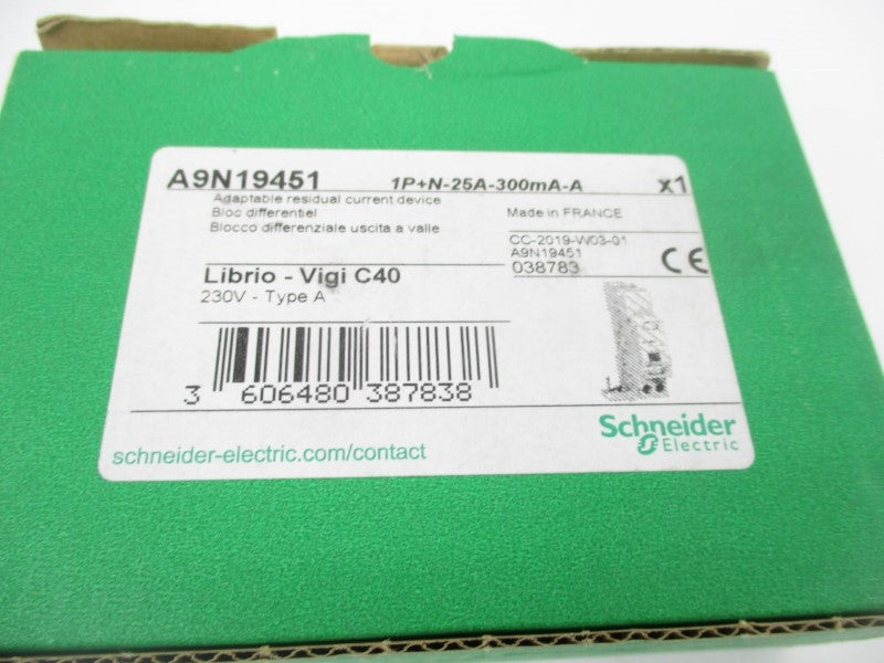 SCHNEIDER ELECTRIC A9N19451 230V 25A NSMP