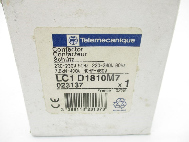 TELEMECANIQUE LC1D1810M7 220-240V 35A NSMP
