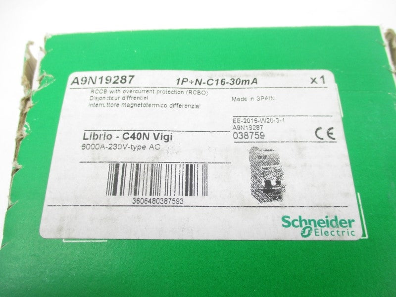 SCHNEIDER ELECTRIC A9N19287 230V 16A NSMP