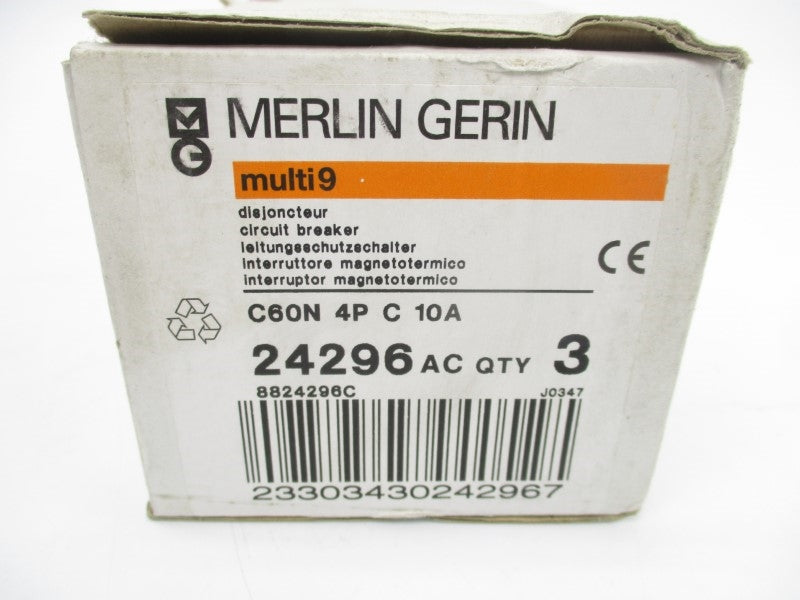 MERLIN GERIN 24296 400V 10A (PKG OF 3) NSMP