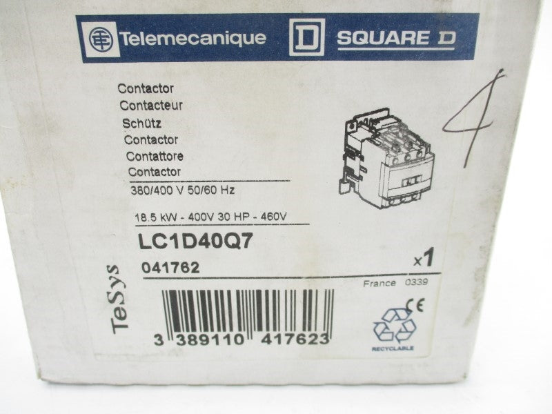 TELEMECANIQUE LC1D40Q7 380/400V 80A NSMP