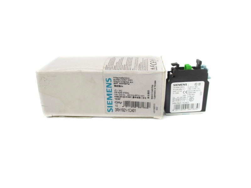 SIEMENS 3RH1921-1CA01 240V 10A NSMP