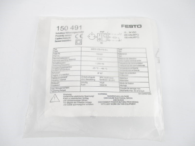 FESTO SIES-V3B-PS-S-L 150491 15-34VDC NSMP