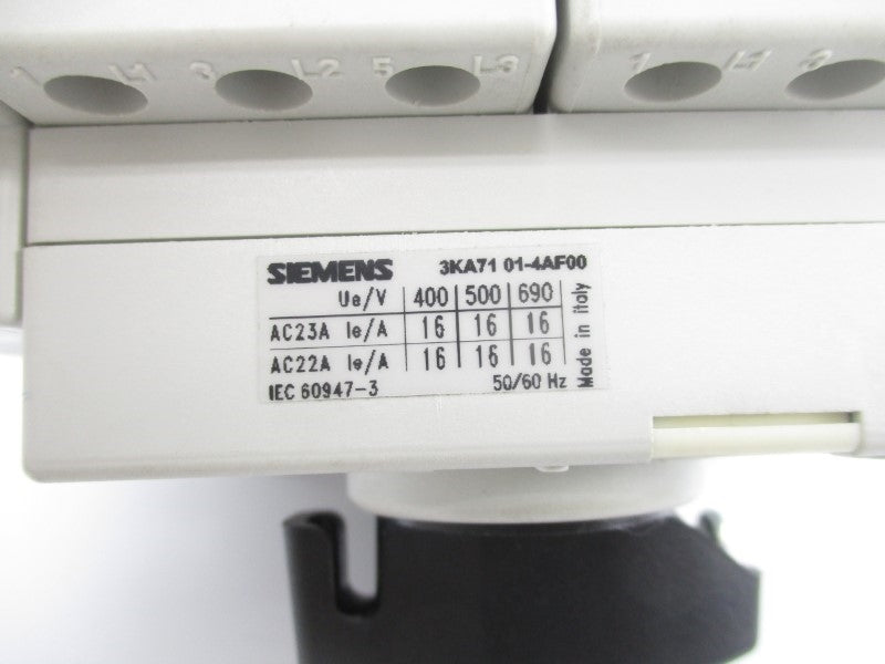 SIEMENS 3KA7101-4AF00 690V 16A NSNP