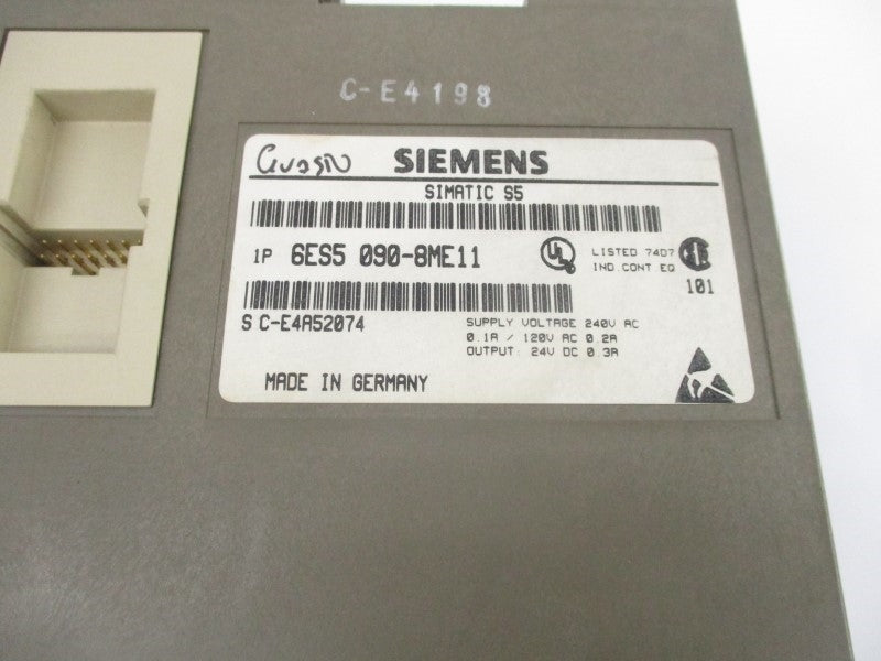 SIEMENS 6ES5090-8ME11 240VAC 0.3A NSNP