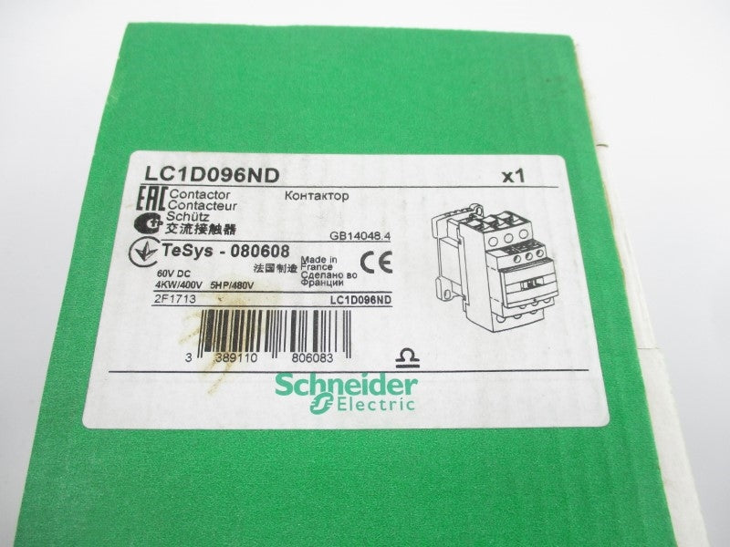 SCHNEIDER ELECTRIC LC1D096ND 60VDC 25A NSNP