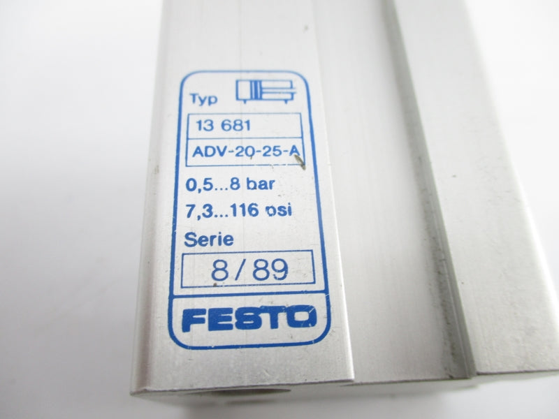 FESTO ADV-20-25-A 13681 SER. 8/89 116PSI NSNP