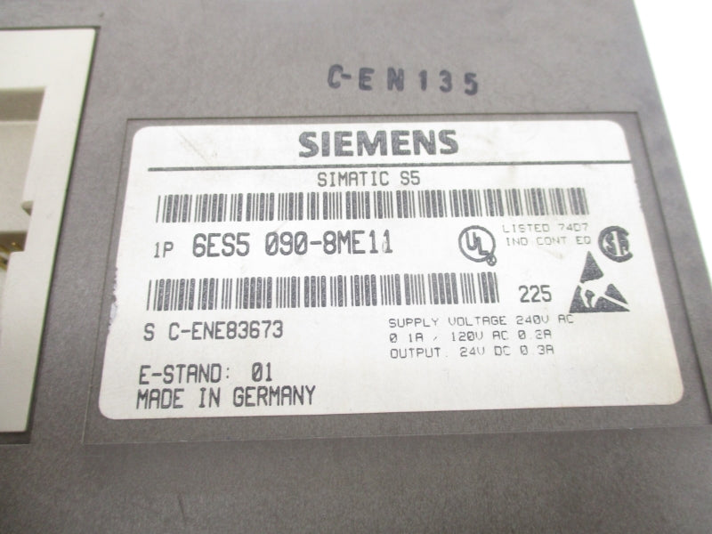 SIEMENS 6ES5090-8ME11 240VAC 0.3A UNMP