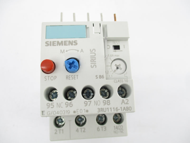 SIEMENS 3RU1116-1AB0 690V 1.1-1.6A UNMP