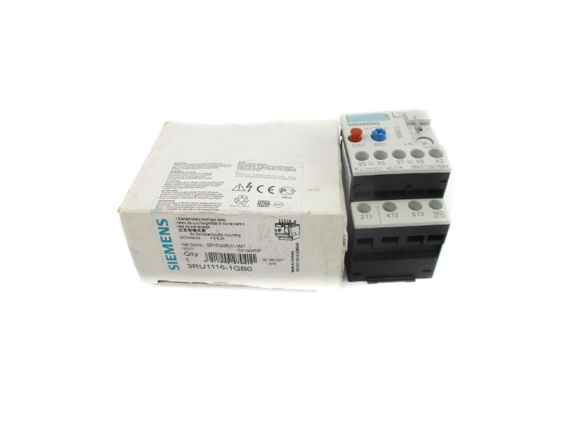 SIEMENS 3RU1116-1GB0 600VAC 4.5-6.3A NSMP
