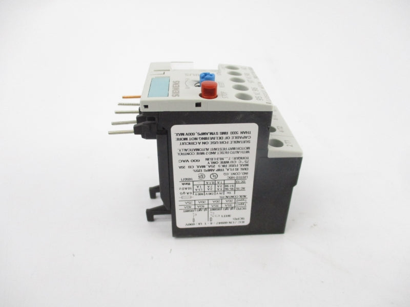 SIEMENS 3RU1116-1GB0 600VAC 4.5-6.3A NSMP