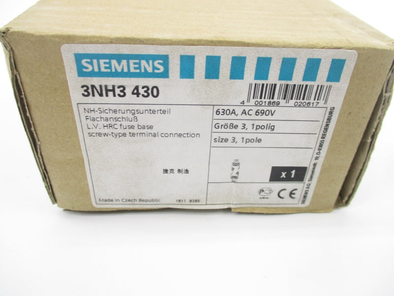 SIEMENS 3NH3430 690VAC 630A NSMP