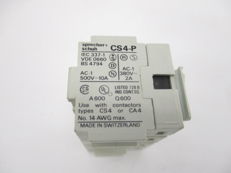 SPRECHER+SCHUH CS4-P-22 500V 10A NSNP
