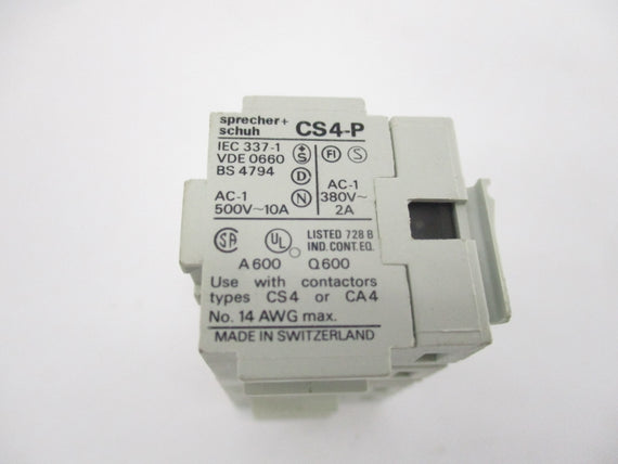SPRECHER+SCHUH CS4-P-22 500V 10A NSNP