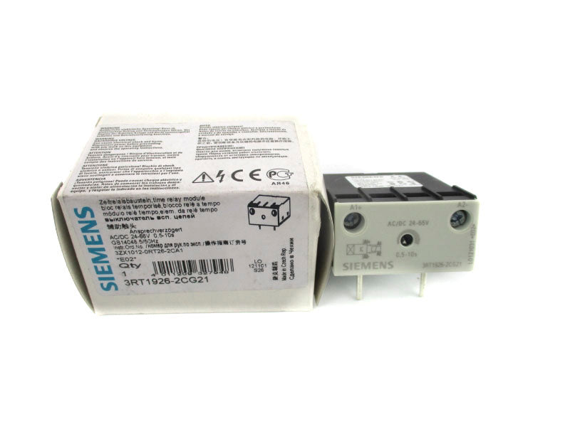 SIEMENS 3RT1926-2CG21 24-66VAC/DC 0.5-10S NSMP